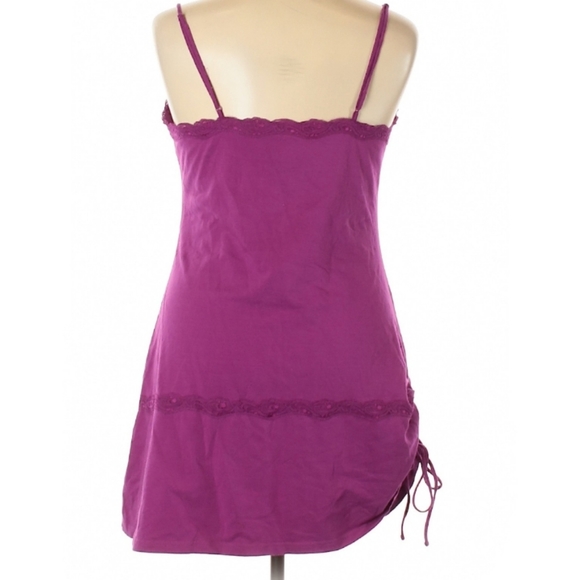 MODA INTERNATIONAL Tank Top/built in Bra/Cinch side GORGEOUS Magenta! - Picture 2 of 7
